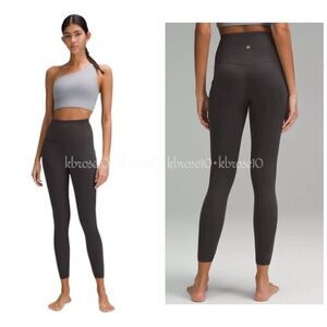 lululemon Align HR Pant with Pockets 25" Graphite Grey New with Tags Size 8